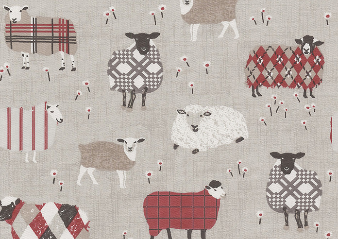 Baa Baa, Peony - Roman Blind - Image 6